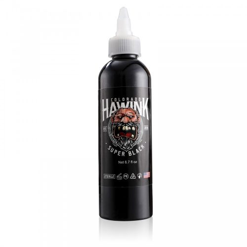 TI963 - HAWINK SUPER BLACK 200 ml (cerneală pentru practică tatuaj)